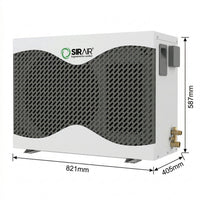 Sirair 10kW Inverter Pool Heat Pump - Wifi Smart - Silent Smart Heating (view 2)
