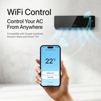 Inverter Midwall Split Air Conditioner, Omega, WiFi, Sirair