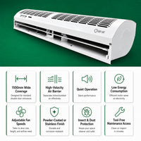 Air Curtain 1500mm with Remote – Energy-Saving Door Air Barrier – Sirair