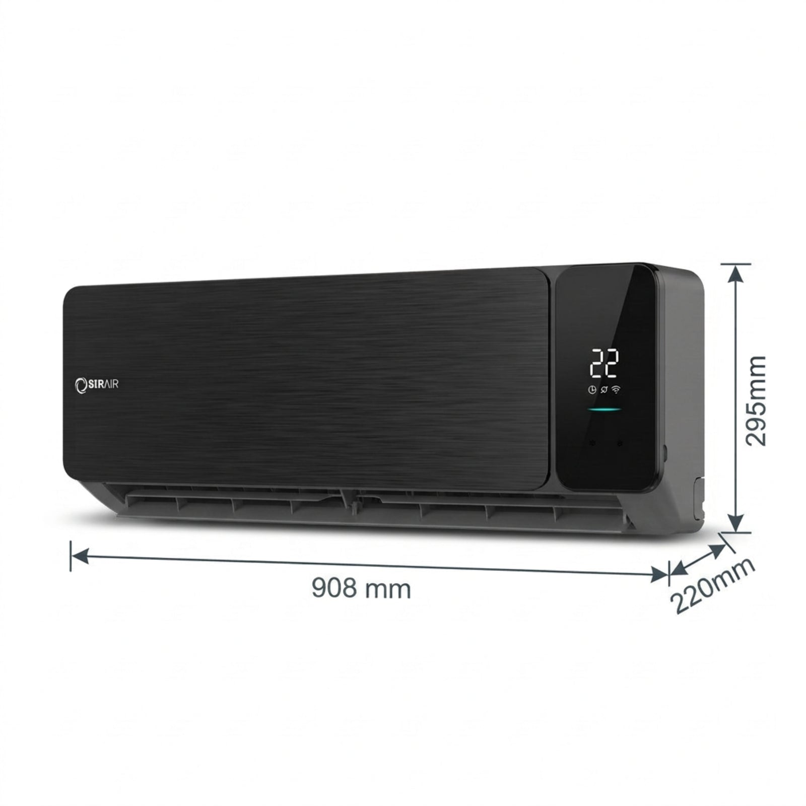 18000 BTU Inverter Midwall Split Air Conditioner, Alpha, WiFi, Sirair (view 2)
