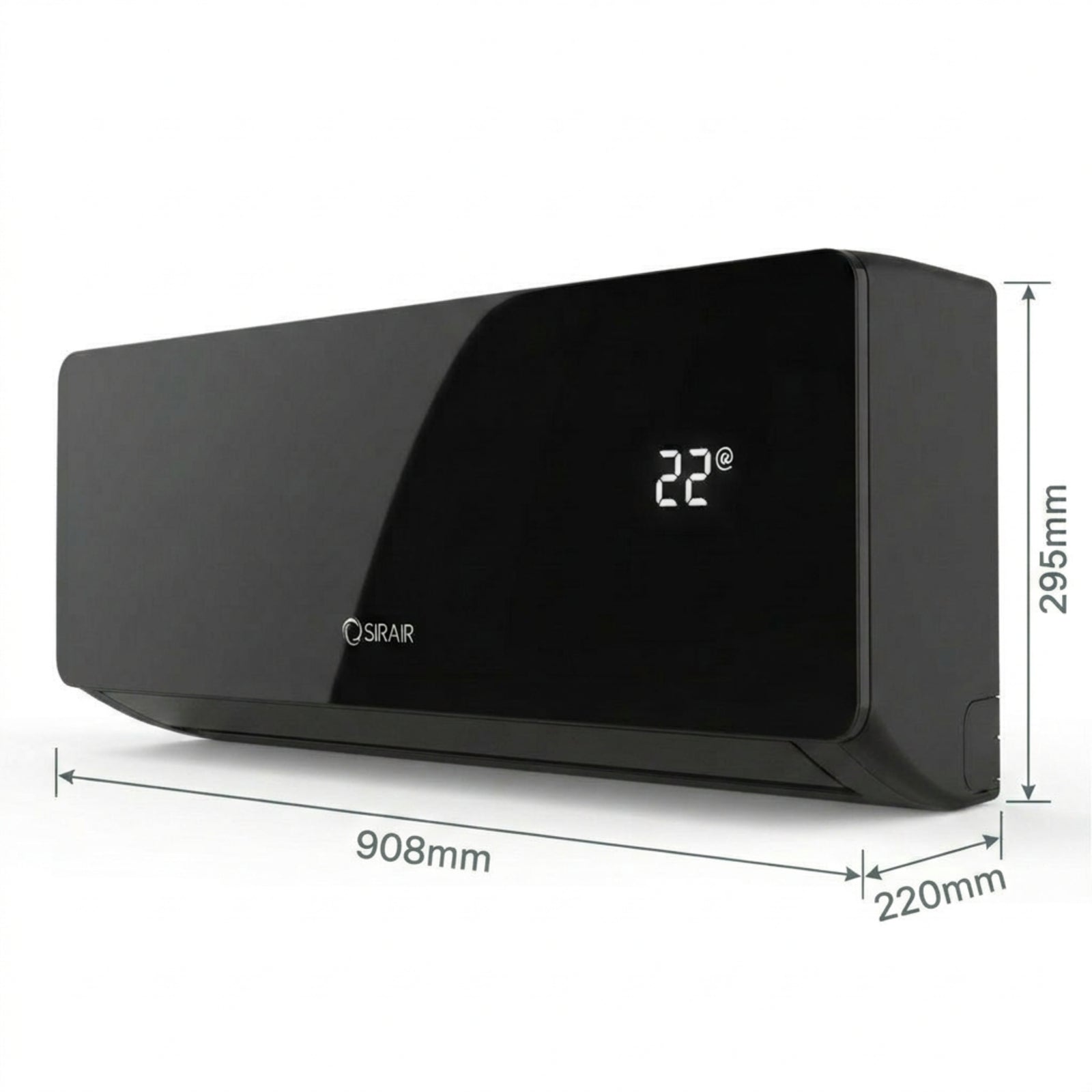 18000 BTU Inverter Midwall Split Air Conditioner, Omega, WiFi, Sirair (view 2)