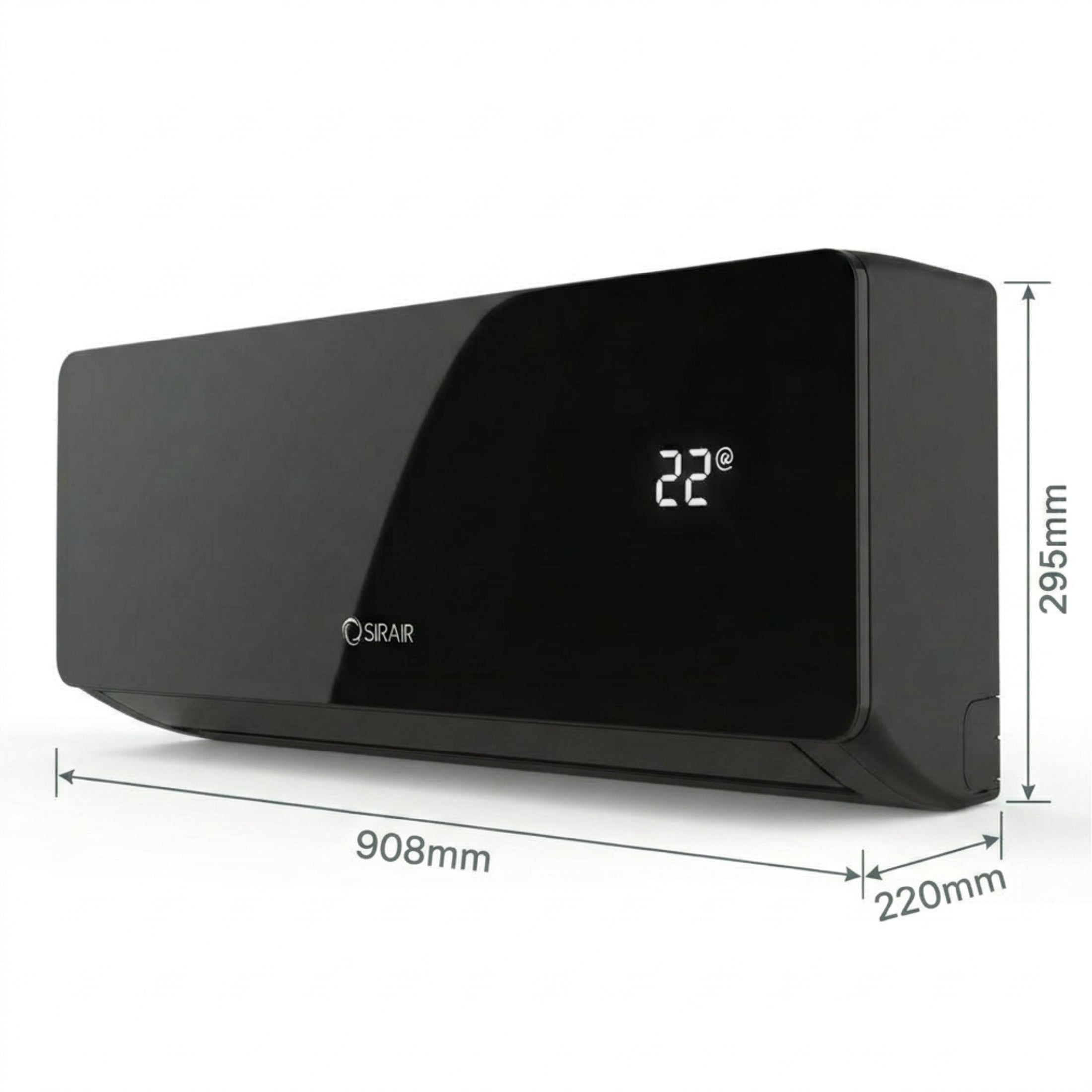 18000 BTU Inverter Midwall Split Air Conditioner, Omega, WiFi, Sirair (view 2)
