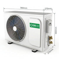 18000 BTU Inverter Midwall Split Air Conditioner, Alpha, WiFi, Sirair (view 3)
