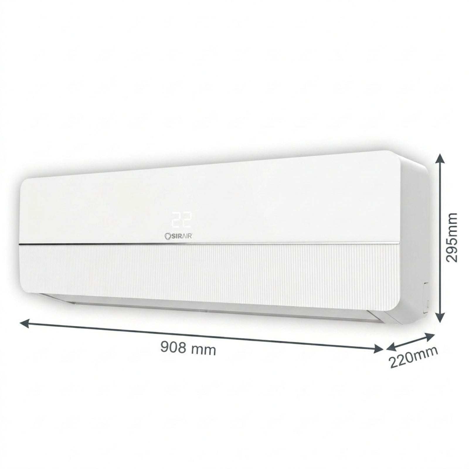 Inverter Midwall Split Aircon + 3m Pipe Kit, Sigma, WiFi Smart