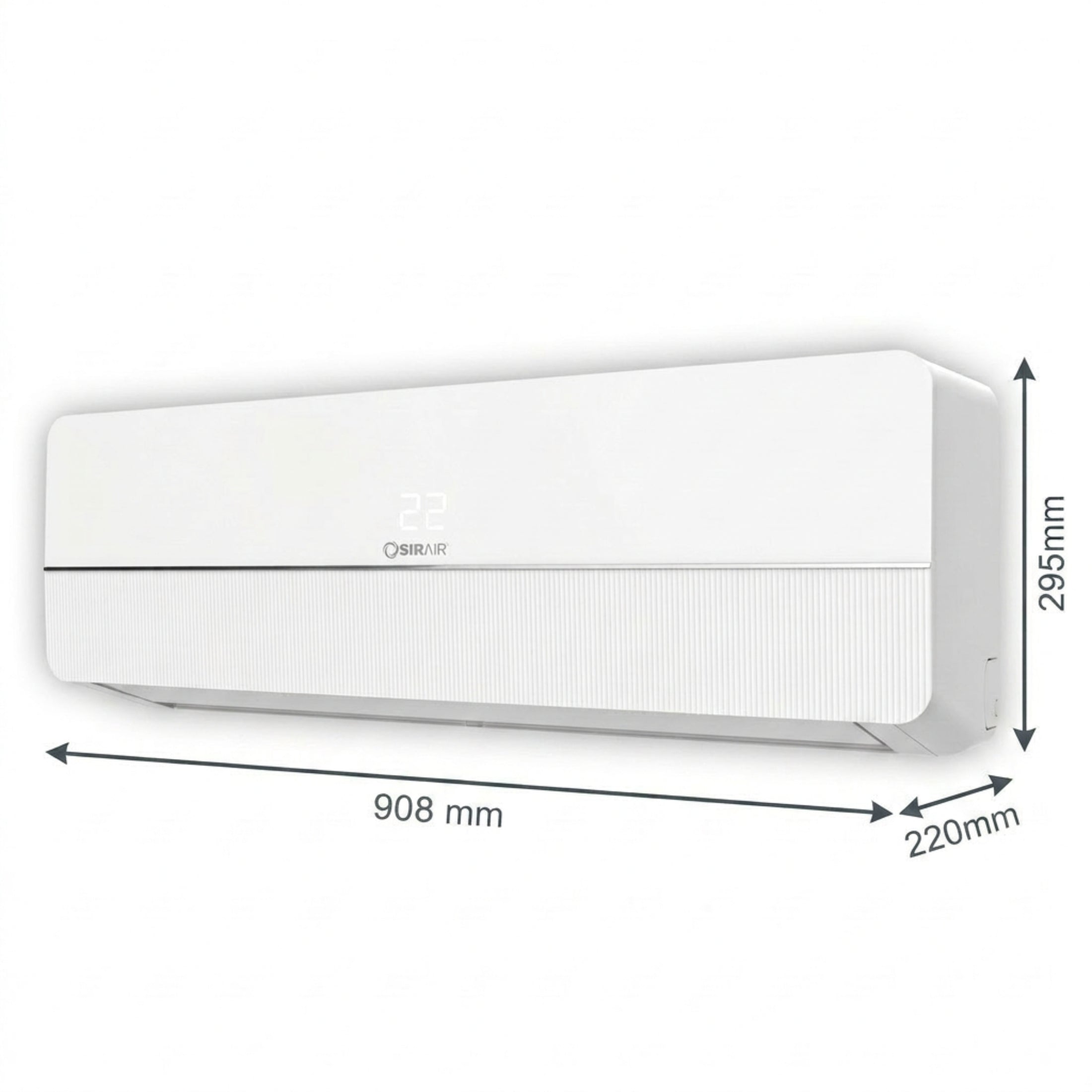 Inverter Midwall Split Aircon + 3m Pipe Kit, Sigma, WiFi Smart