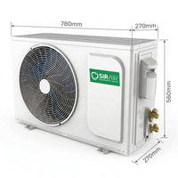 Inverter Midwall Split Aircon + 3m Pipe Kit, Sigma, WiFi Smart