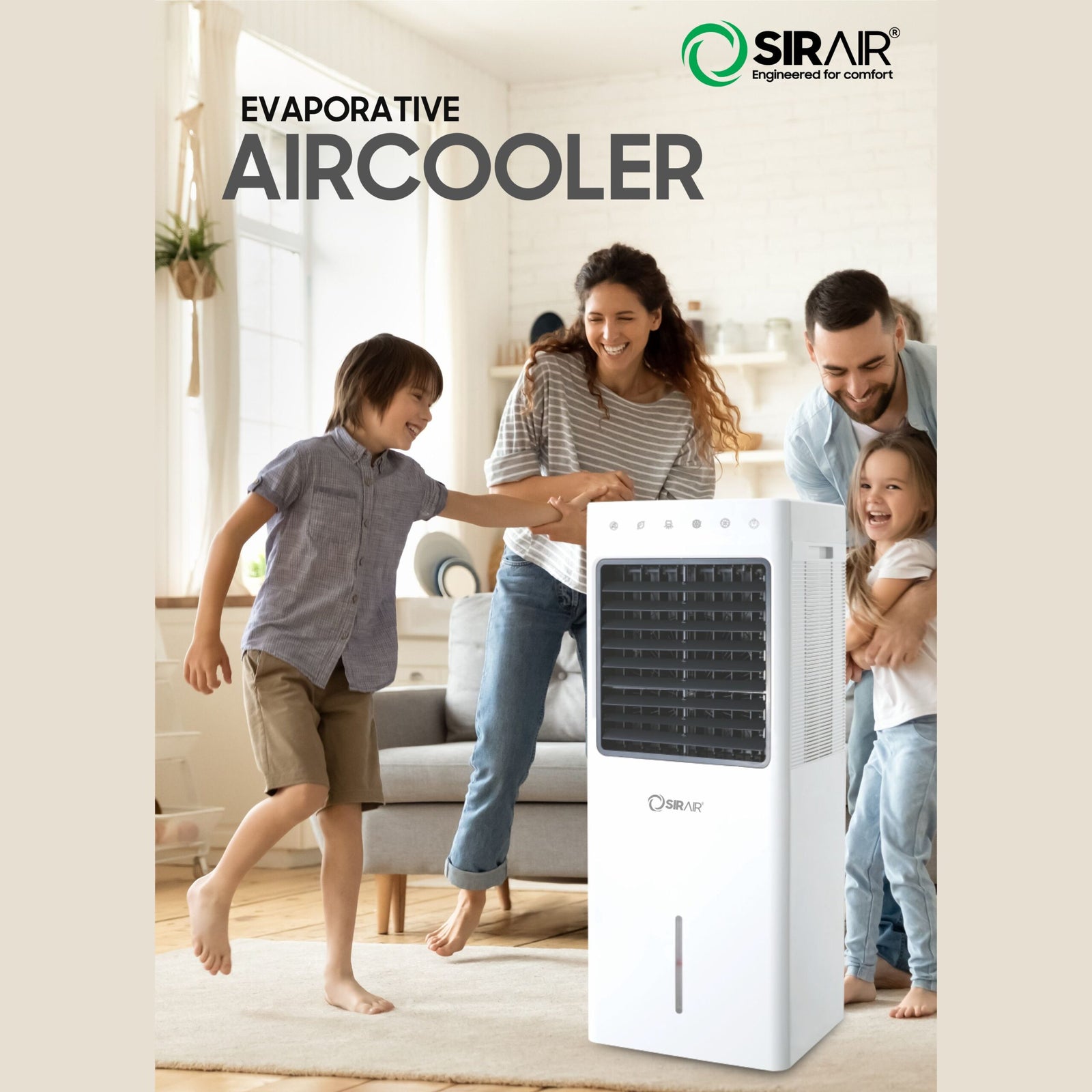 10L Portable Aircooler – Touch Panel & Remote Control | Sirair (view 2)