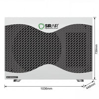 Sirair 21kW Inverter Pool Heat Pump - Wifi Smart - Silent Smart Heating (view 2)