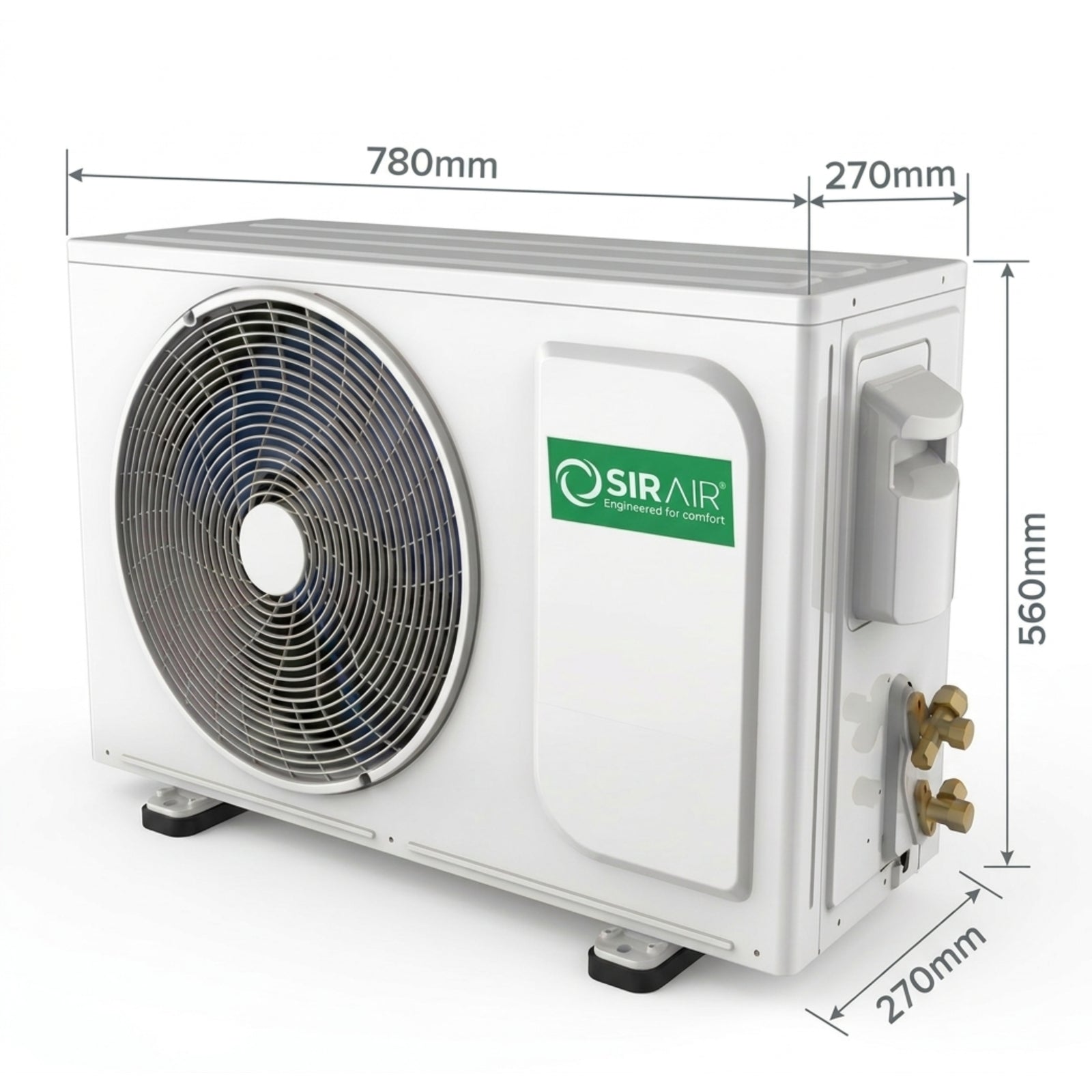 24000 BTU Inverter Midwall Split Air Conditioner, Omega, WiFi, Sirair (view 3)