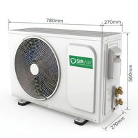 24000 BTU Inverter Midwall Split Air Conditioner, Omega, WiFi, Sirair (view 3)