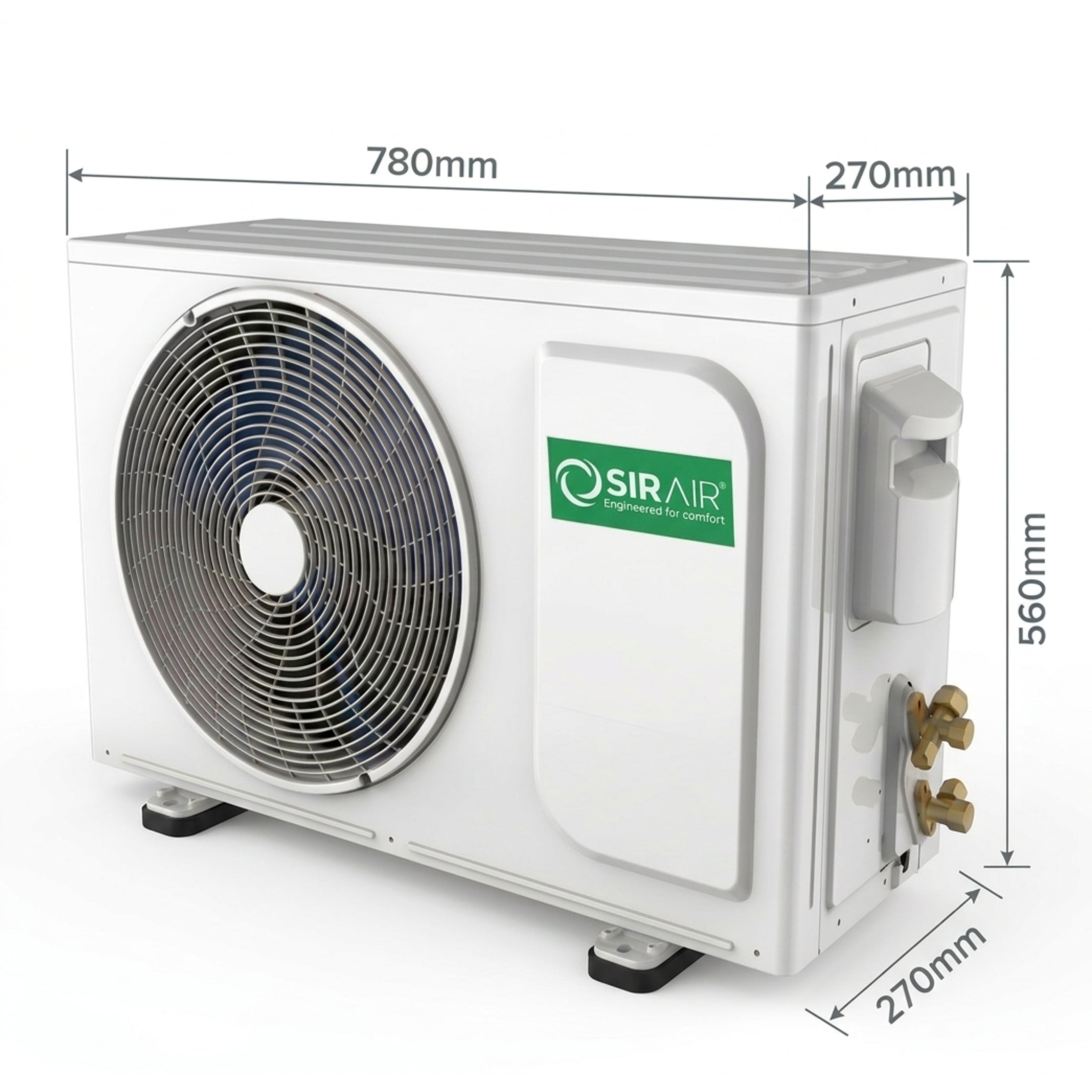 24000 BTU Inverter Midwall Split Air Conditioner, Omega, WiFi, Sirair (view 3)