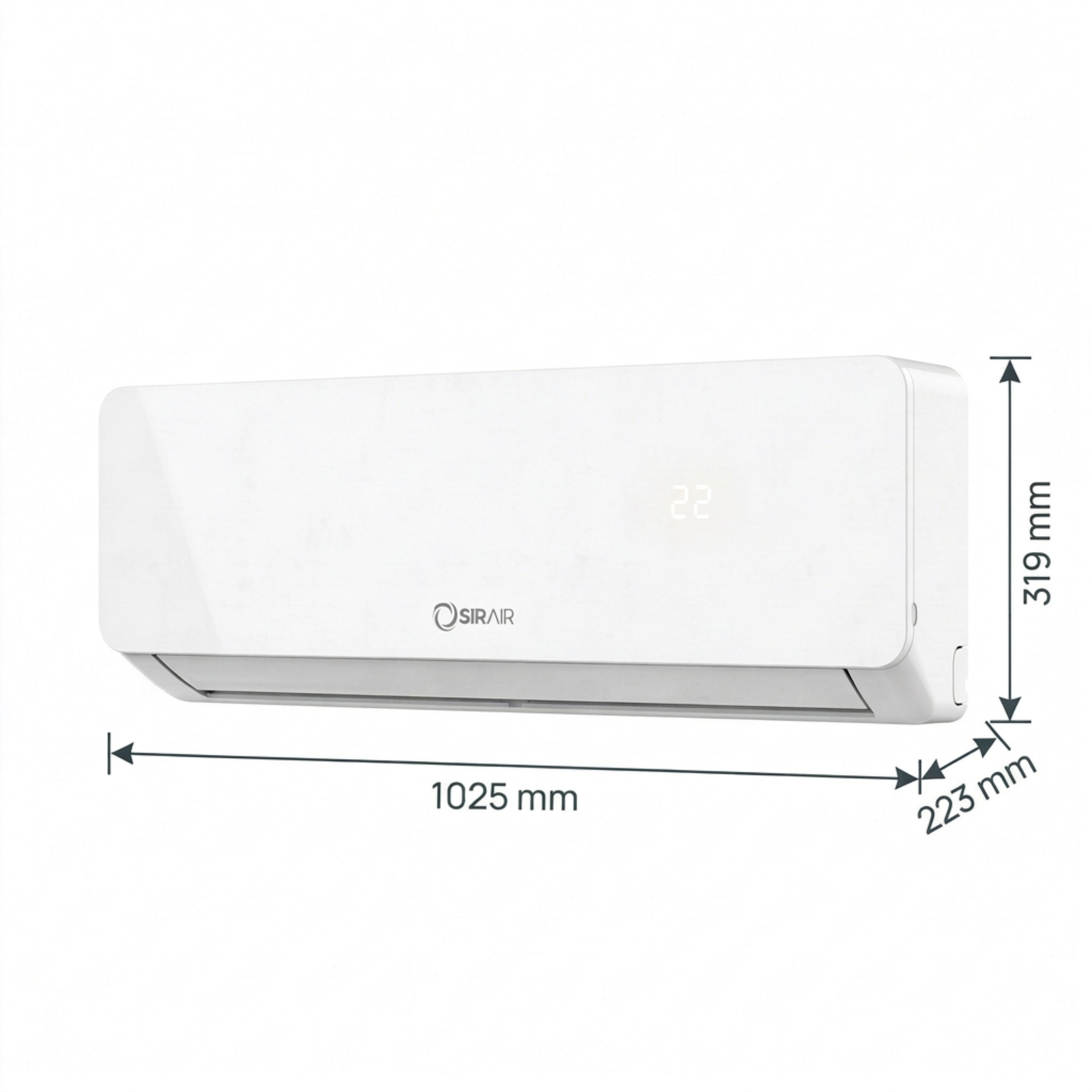 24000 BTU Non-Inverter Midwall Split Aircon + 3m Pipe Kit, Calibre Series (view 2)