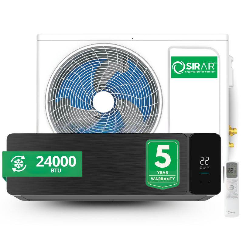 24000 BTU Inverter Midwall Split Air Conditioner, Alpha, WiFi, Sirair