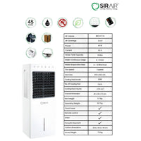 10L Portable Aircooler – Touch Panel & Remote Control | Sirair (view 3)