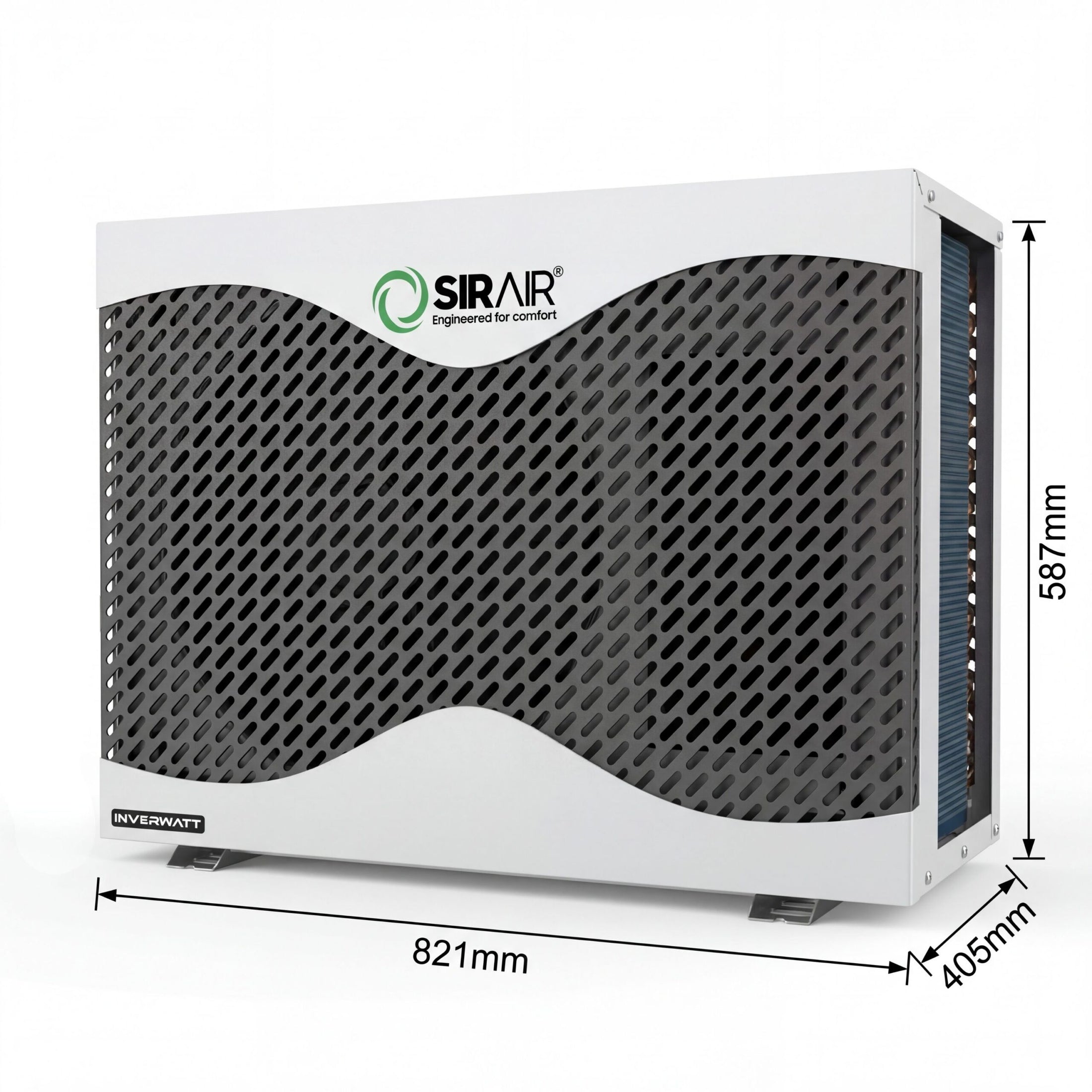 Sirair 7.7kW Inverter Pool Heat Pump - Wifi Smart - Silent Smart Heating (view 2)