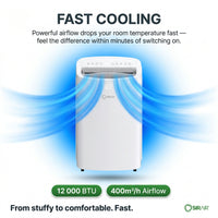 12000 BTU Portable Air Conditioner, WiFi, Heating and Cooling, Sirair (view 7)