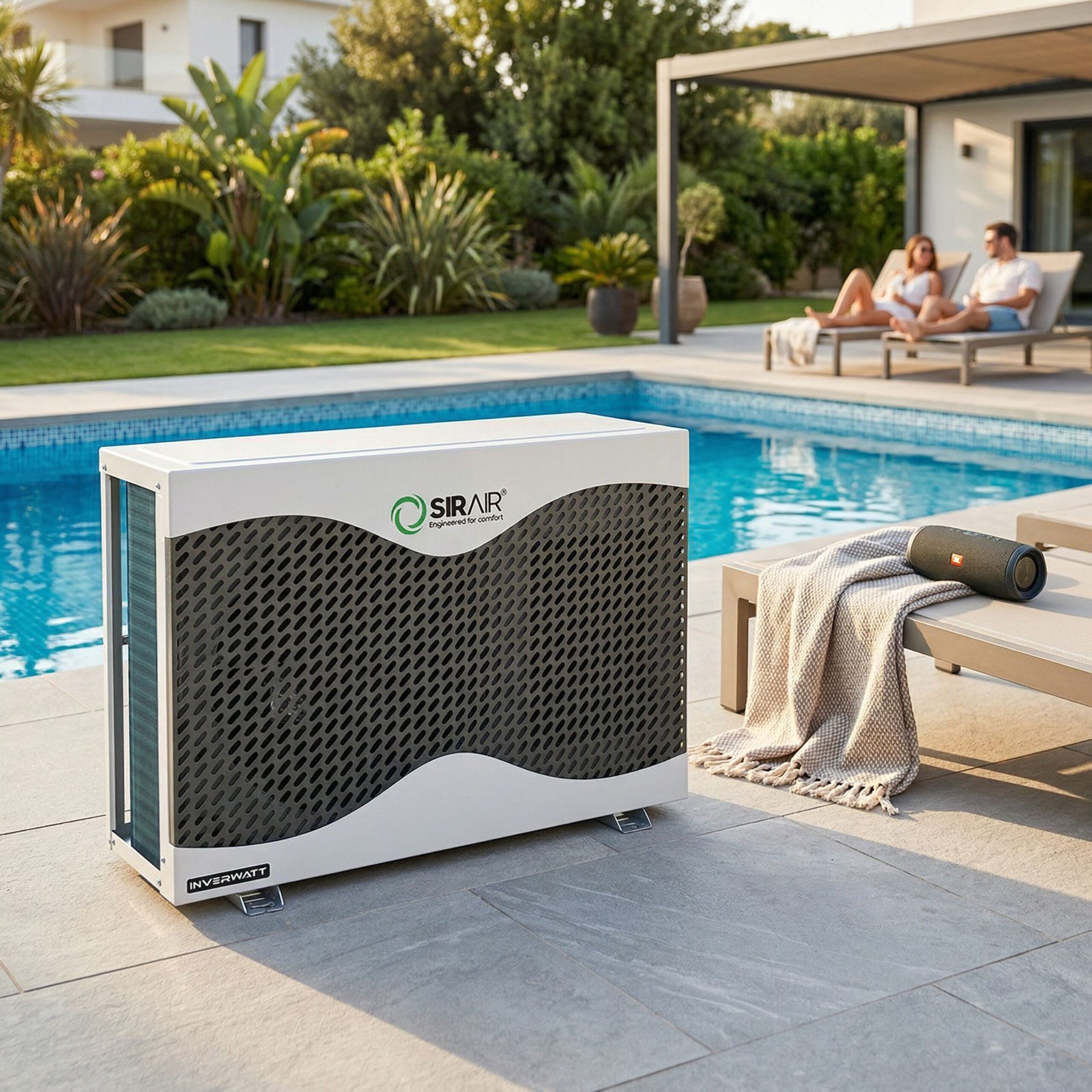 Sirair 28.2kW Inverter Pool Heat Pump - Wifi Smart - Silent Smart Heating (view 3)