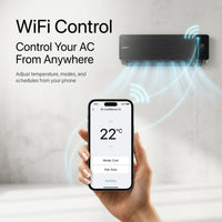Inverter Midwall Split Air Conditioner, Alpha, WiFi, Sirair