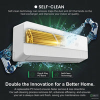 Inverter Midwall Split Aircon + 3m Pipe Kit, Sigma, WiFi Smart