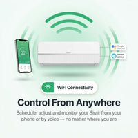 Inverter Midwall Split Aircon + 3m Pipe Kit, Sigma, WiFi Smart