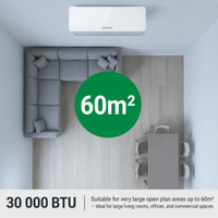 30000 BTU Non-Inverter Midwall Split Aircon + 3m Pipe Kit – Calibre Series