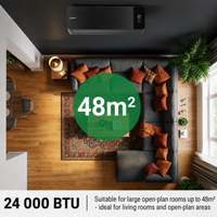 24000 BTU Inverter Midwall Split Air Conditioner – Alpha, WiFi – Sirair