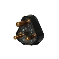 3 Pin, Starke Rubber Plug Tops (Black)