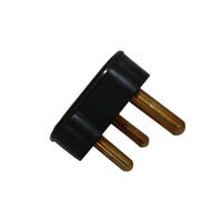 3 Pin, Starke Rubber Plug Tops (Black) (view 3)