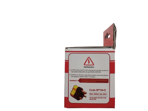 Surge Protection Plug 16A Top - SANS Compliant Heavy Duty | SR Plug (view 5)