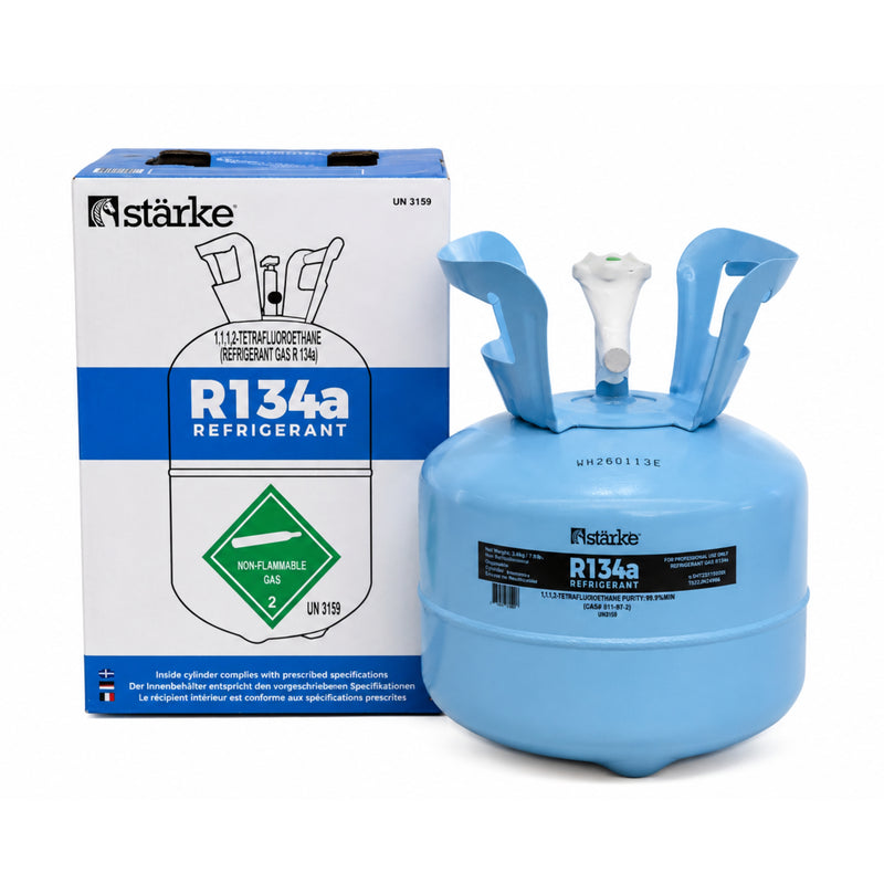 Starke R134a refrigerant gas 3.4kg cylinder with retail box