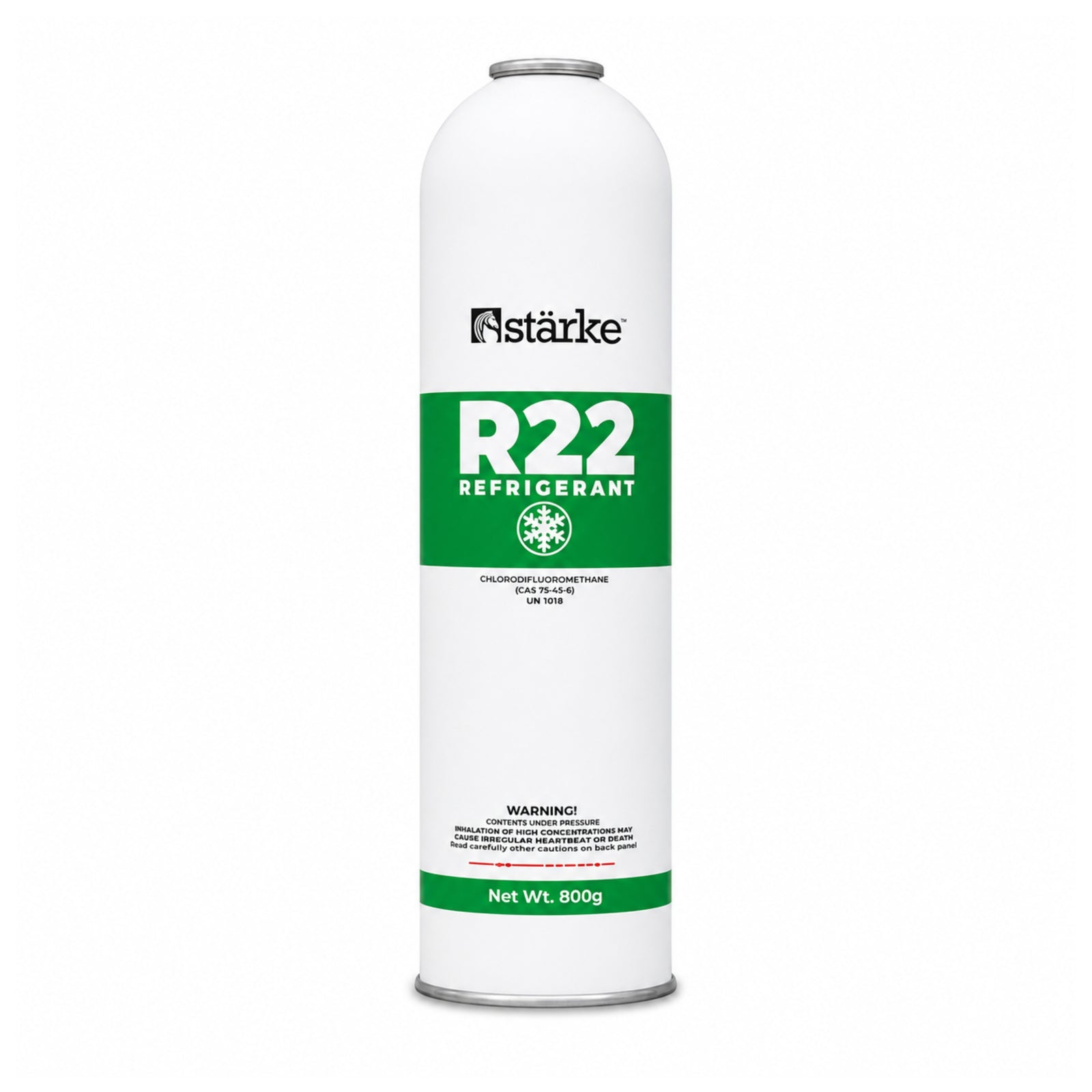 Starke R22 refrigerant gas 800g long can