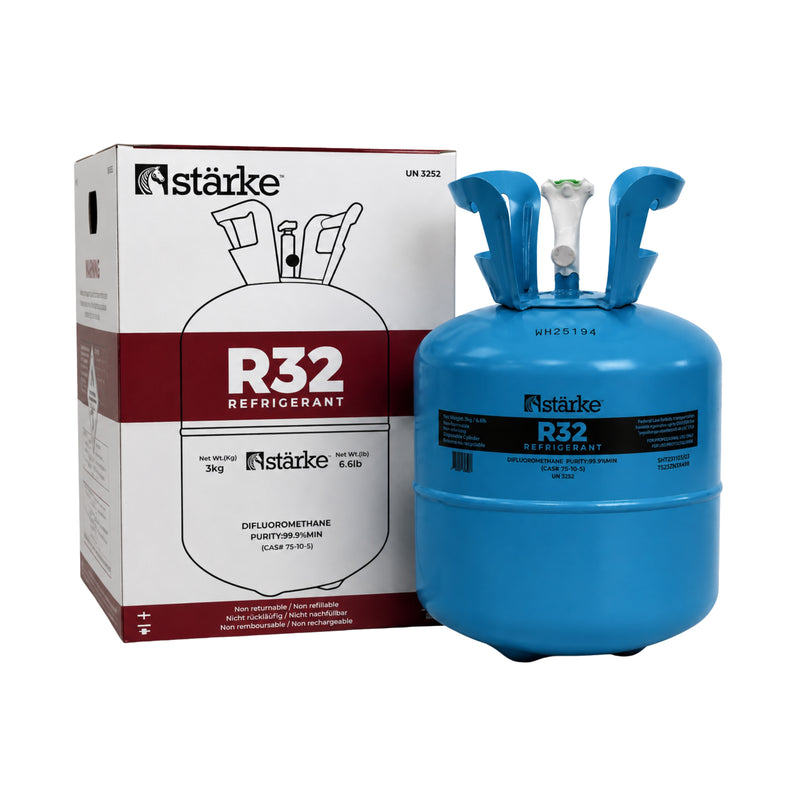 Starke R32 refrigerant gas 3kg cylinder with retail box