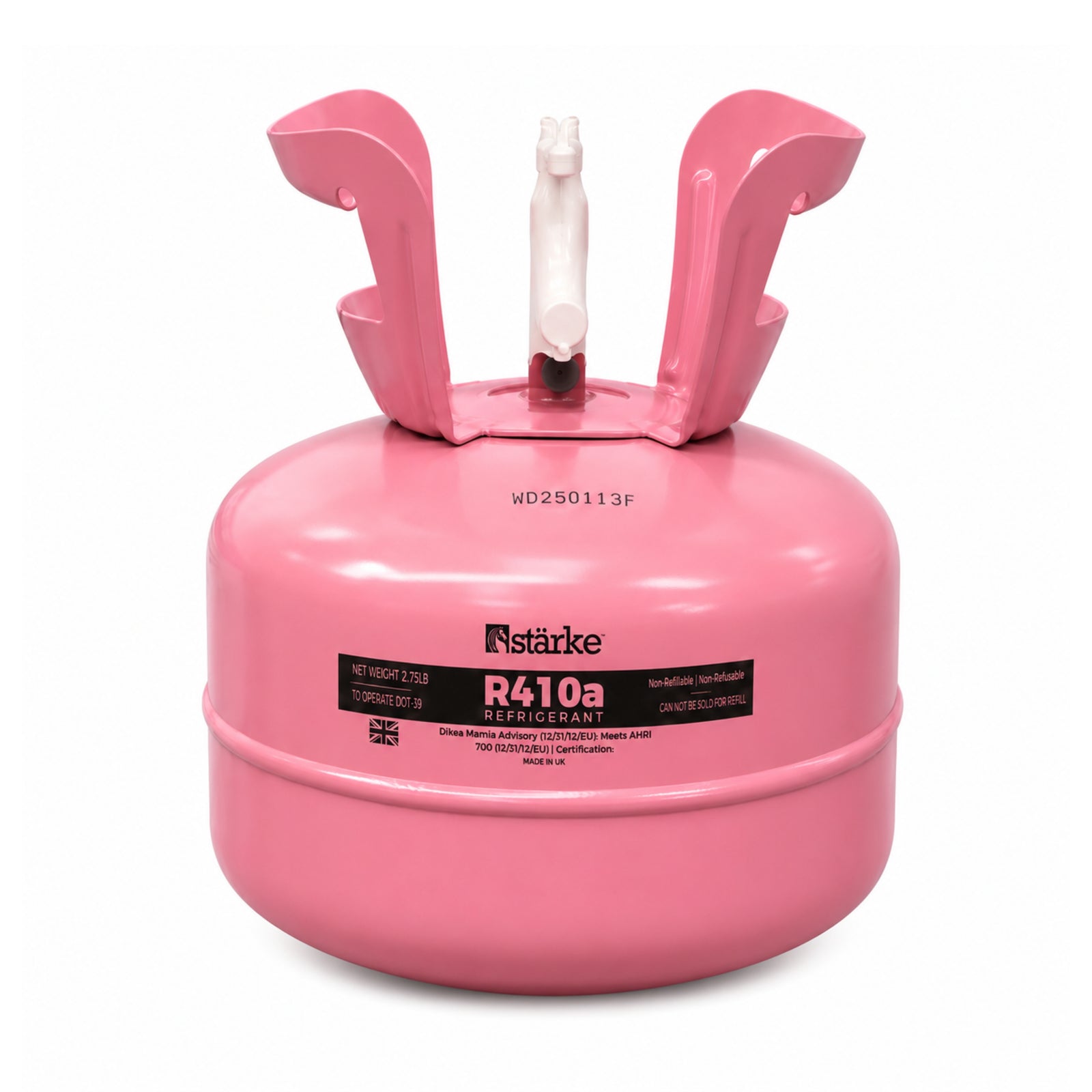 Starke R410a refrigerant gas 2.8kg disposable cylinder