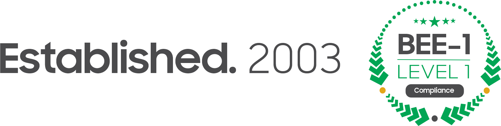 Established 2003 — BEE-1 Level 1 compliance
